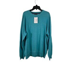 Club Room Mens XXL Turquoise Crewneck Sweater - New With Tags